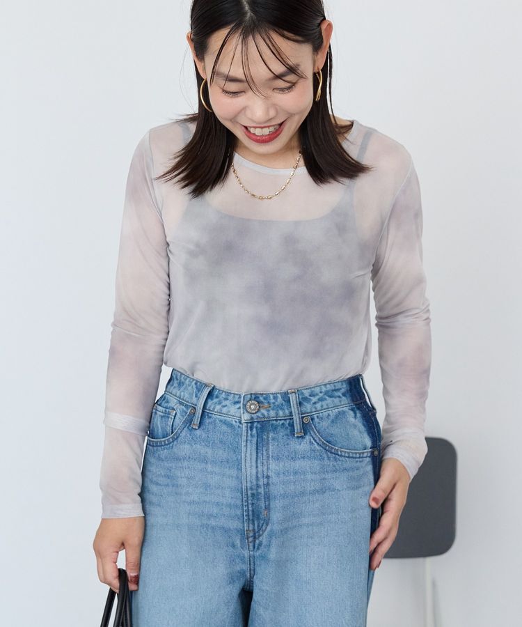 AMERICAN HOLIC「ニュアンス柄プリントシアープルオーバー」|Tシャツ・カットソー|