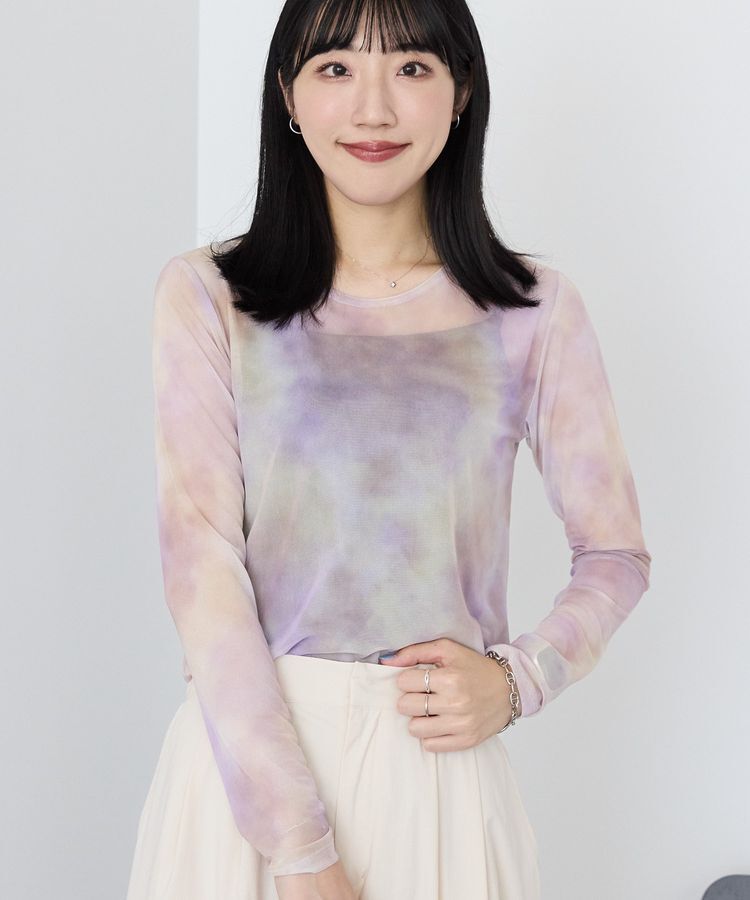 AMERICAN HOLIC「ニュアンス柄プリントシアープルオーバー」|Tシャツ・カットソー|