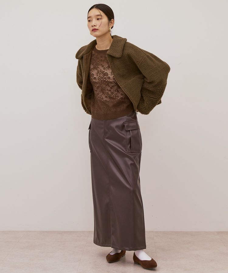 AMERICAN HOLIC「衿付きボアブルゾン」|その他|