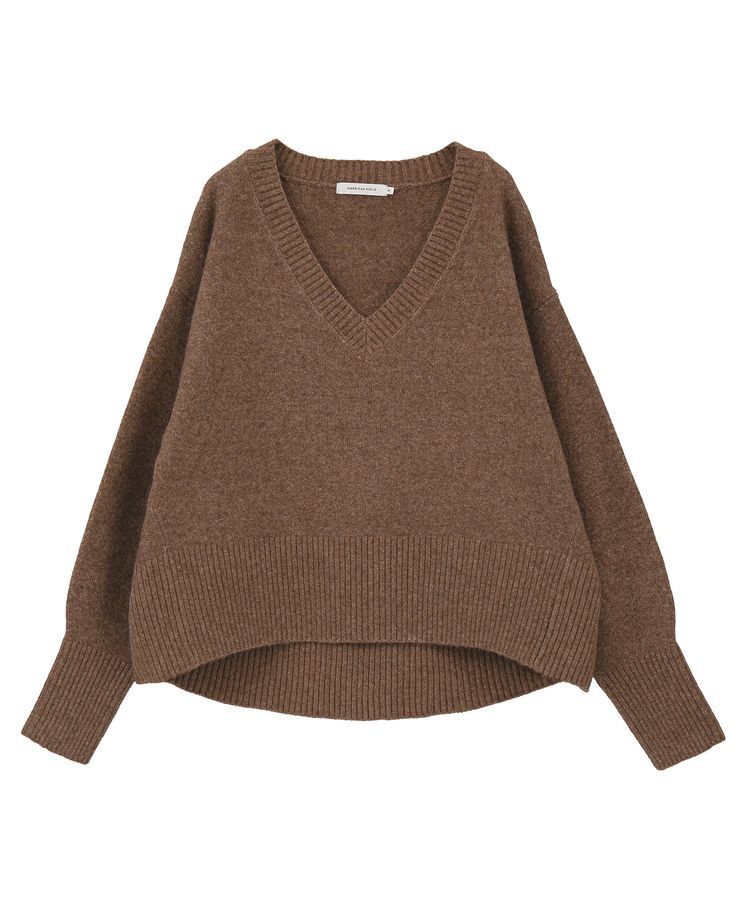 AMERICAN HOLIC「ワイドリブVネックプルオーバー」|ニット・セーター|