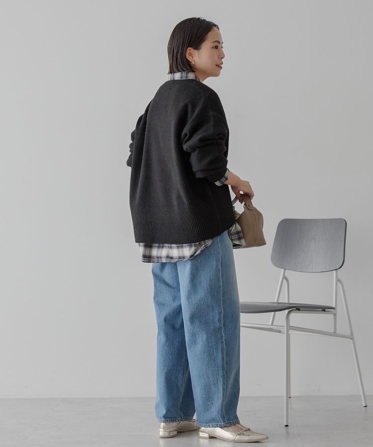 AMERICAN HOLIC「ワイドリブVネックプルオーバー」|ニット・セーター|