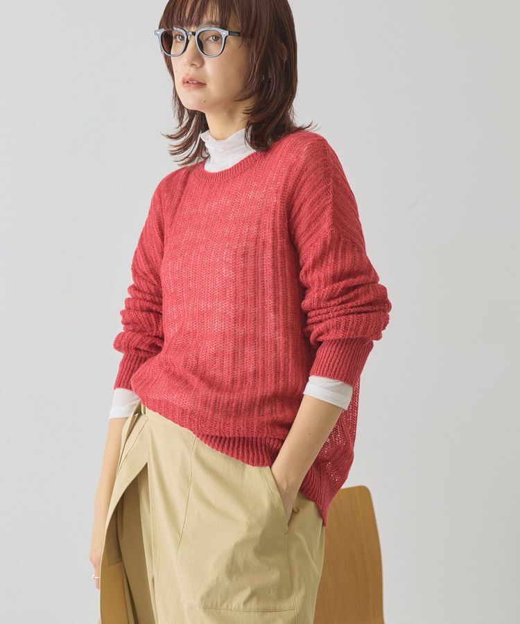 AMERICAN HOLIC「モヘアタッチルーズ編みプルオーバー」|ニット・セーター|