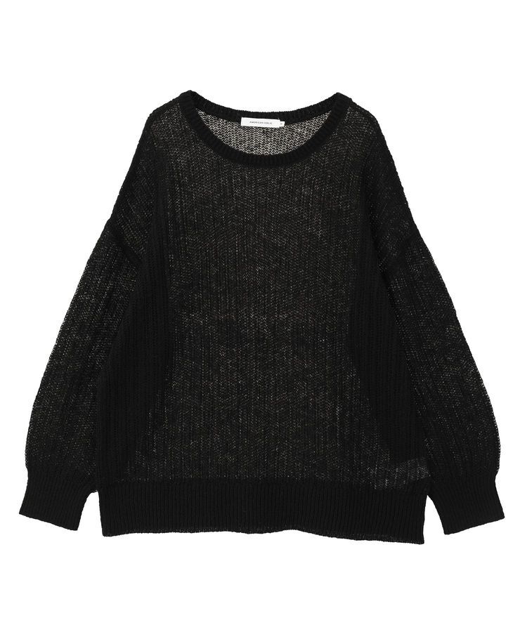 AMERICAN HOLIC「モヘアタッチルーズ編みプルオーバー」|ニット・セーター|