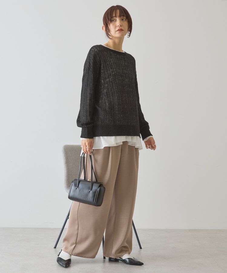 AMERICAN HOLIC「モヘアタッチルーズ編みプルオーバー」|ニット・セーター|