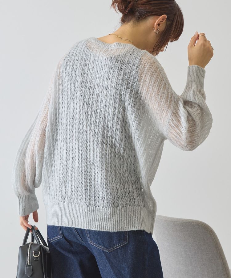 AMERICAN HOLIC「モヘアタッチルーズ編みプルオーバー」|ニット・セーター|