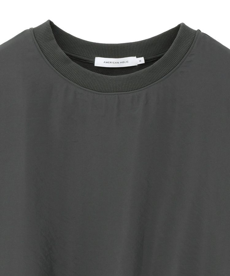 AMERICAN HOLIC「オーガンジーレイヤードスウェットプルオーバー」|Tシャツ・カットソー|