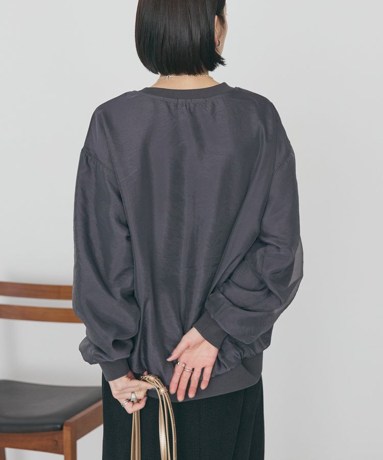 AMERICAN HOLIC「オーガンジーレイヤードスウェットプルオーバー」|Tシャツ・カットソー|