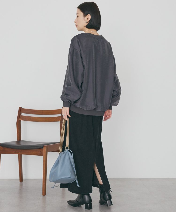 AMERICAN HOLIC「オーガンジーレイヤードスウェットプルオーバー」|Tシャツ・カットソー|