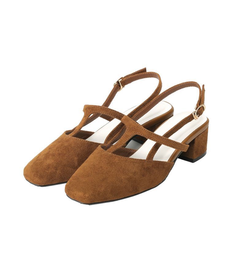 AMERICAN HOLIC「Tストラップスクエアパンプス」|パンプス|