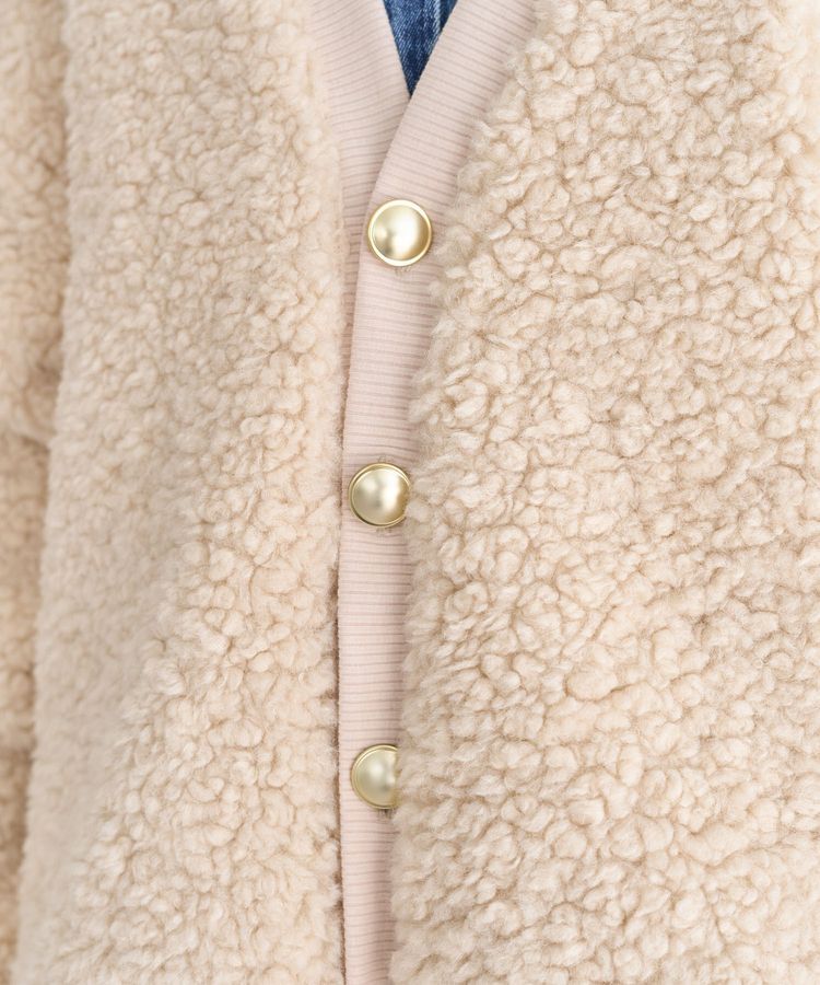 Green Parks「Vネックボアカーディジャケット」|ブルゾン・スタジャン|