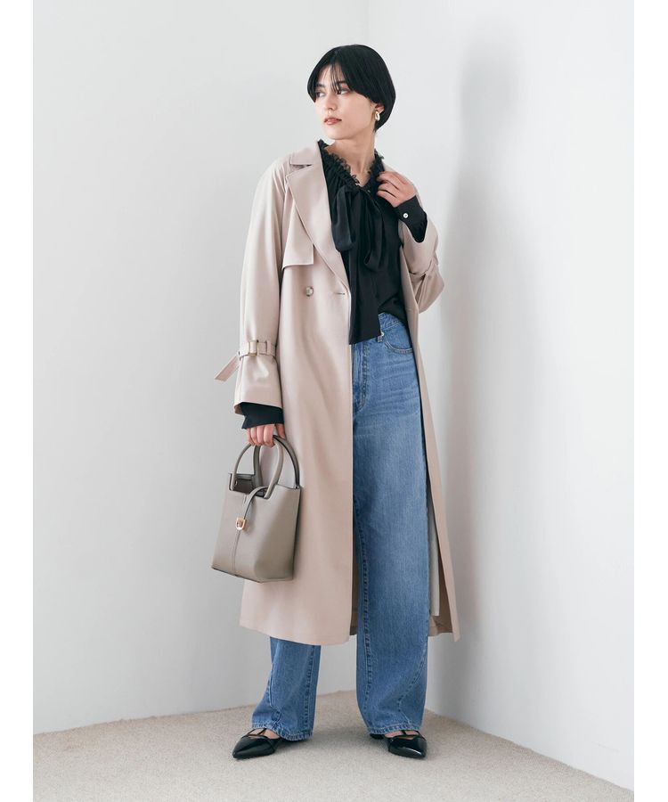 YECCA VECCA「ロングトレンチコート」|トレンチコート|