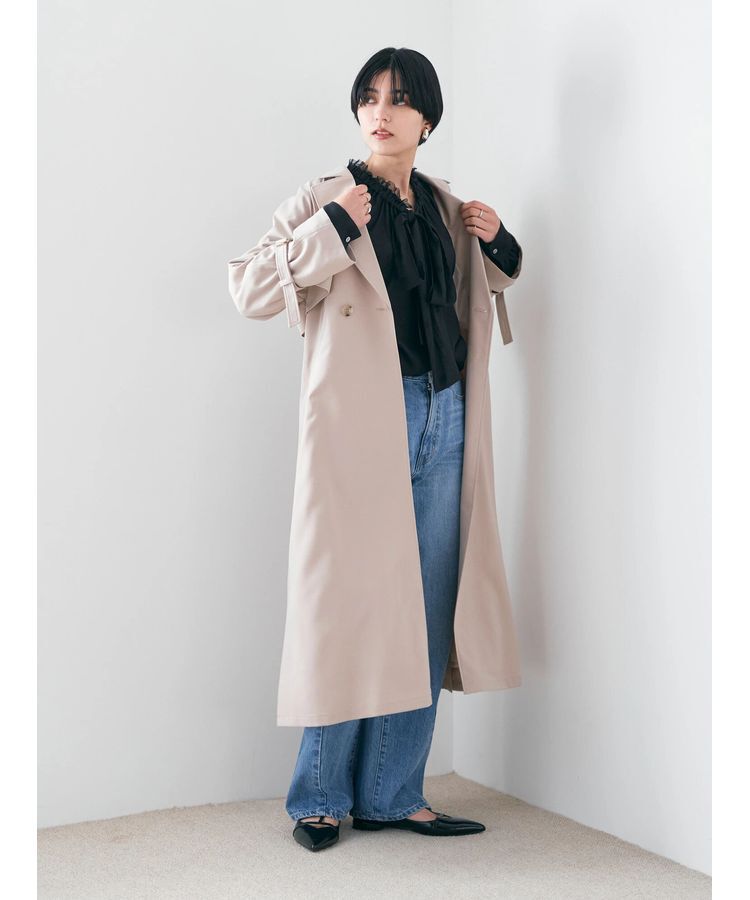 YECCA VECCA「ロングトレンチコート」|トレンチコート|