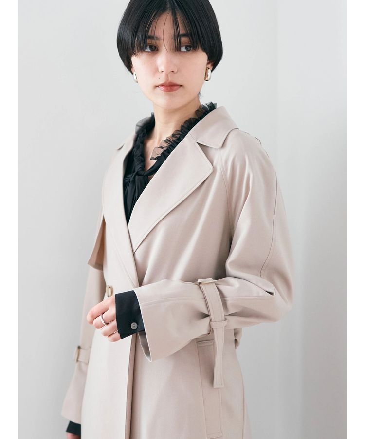 YECCA VECCA「ロングトレンチコート」|トレンチコート|