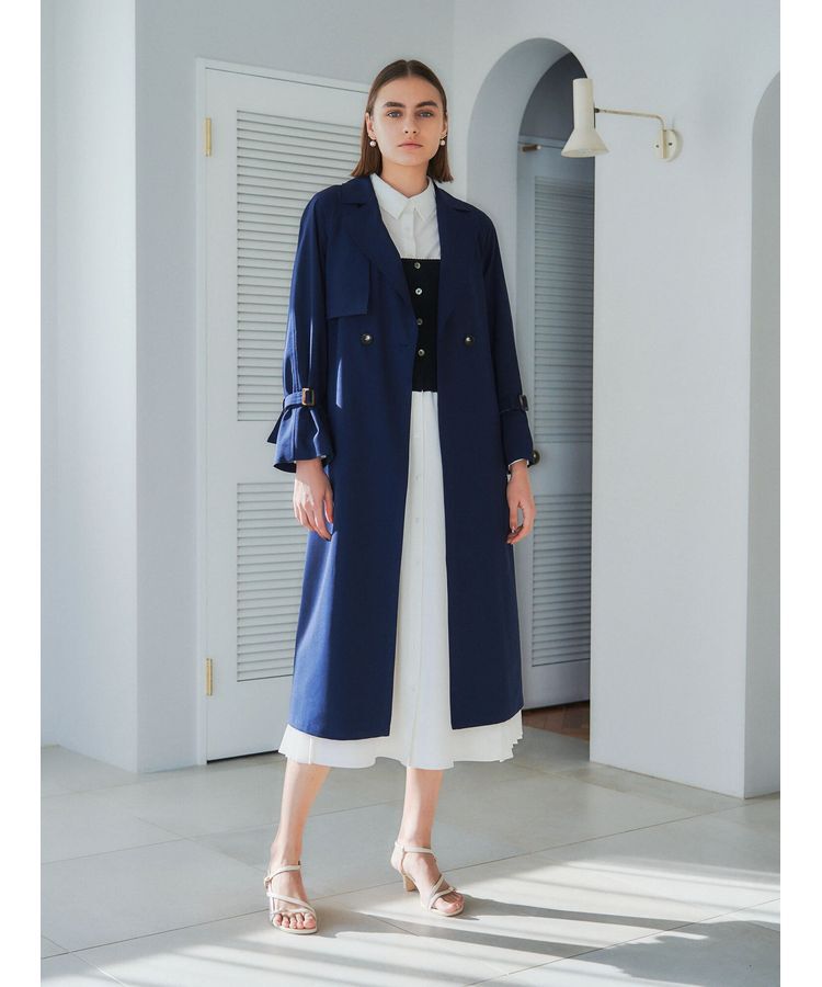 YECCA VECCA「ロングトレンチコート」|トレンチコート|