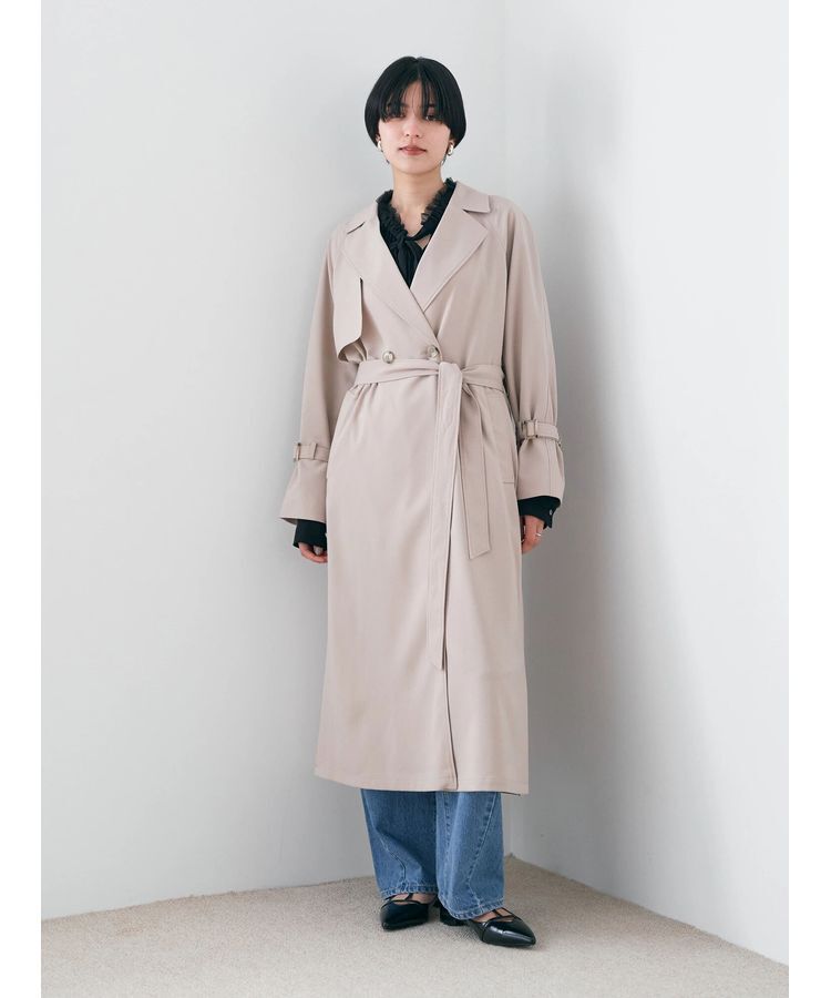 YECCA VECCA「ロングトレンチコート」|トレンチコート|