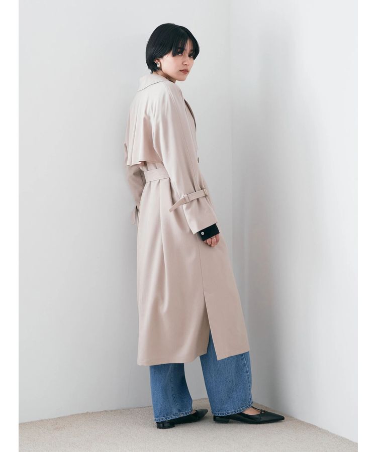 YECCA VECCA「ロングトレンチコート」|トレンチコート|