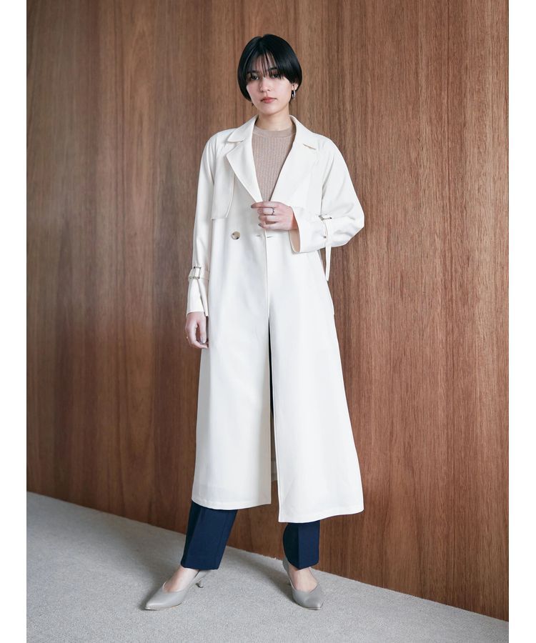 YECCA VECCA「ロングトレンチコート」|トレンチコート|