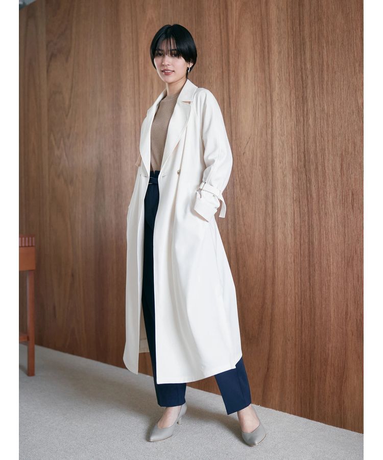 YECCA VECCA「ロングトレンチコート」|トレンチコート|