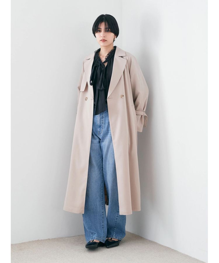 YECCA VECCA「ロングトレンチコート」|トレンチコート|
