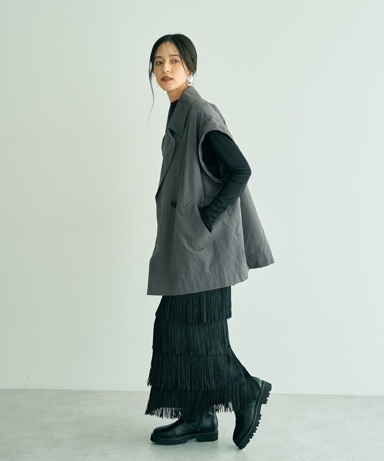 YECCA VECCA「2wayミドル丈MA-1風コート」|ブルゾン・スタジャン|