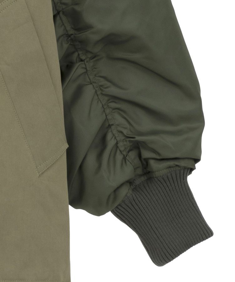 YECCA VECCA「2wayミドル丈MA-1風コート」|ブルゾン・スタジャン|