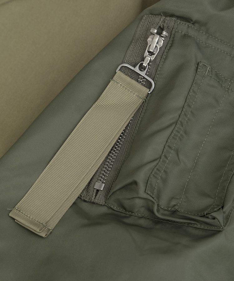 YECCA VECCA「2wayミドル丈MA-1風コート」|ブルゾン・スタジャン|