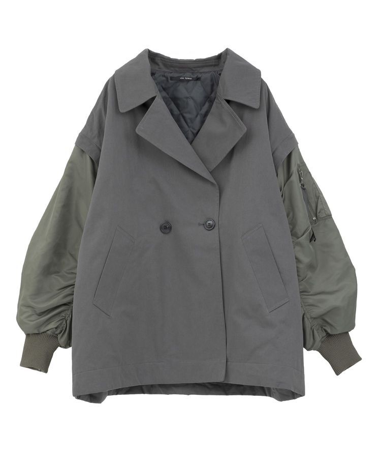 YECCA VECCA「2wayミドル丈MA-1風コート」|ブルゾン・スタジャン|