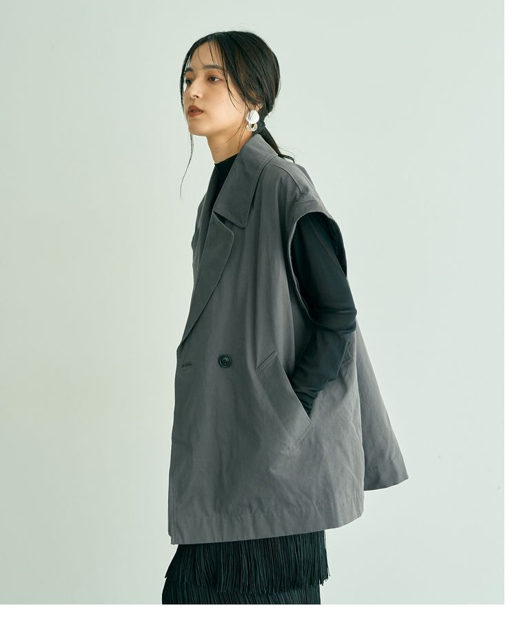 YECCA VECCA「2wayミドル丈MA-1風コート」|ブルゾン・スタジャン|