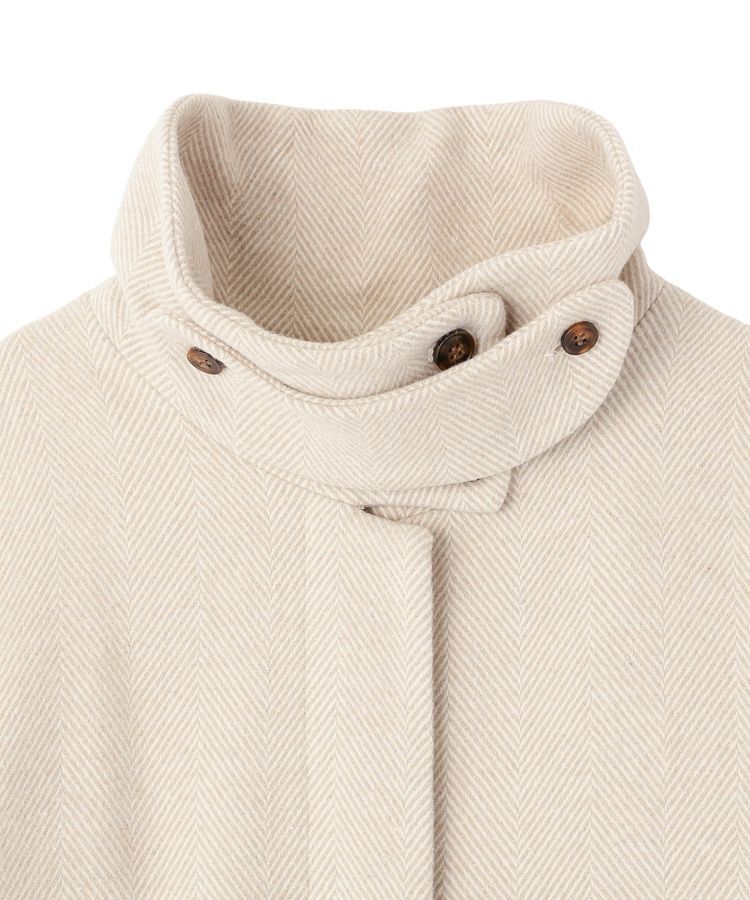 GARAGE OF GOOD CLOTHING「ヘリンボンウール混スタンドカラーロングコート」|その他|