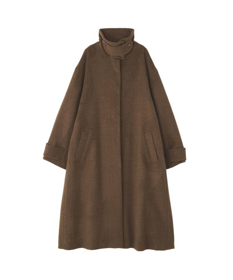 GARAGE OF GOOD CLOTHING「無地ウール混スタンドカラーロングコート」|その他|