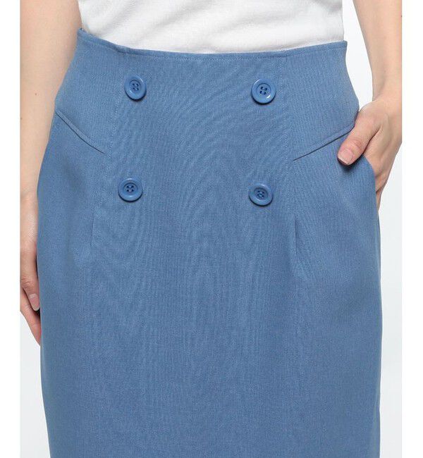 allureville「オックスフロントボタンタイトスカート」|スカート|