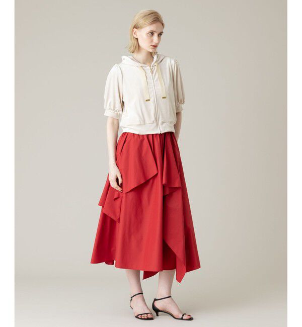 LOULOU WILLOUGHBY「【LOULOU WILLOUGHBY】イレギュラーラッフルスカート」|フレア|