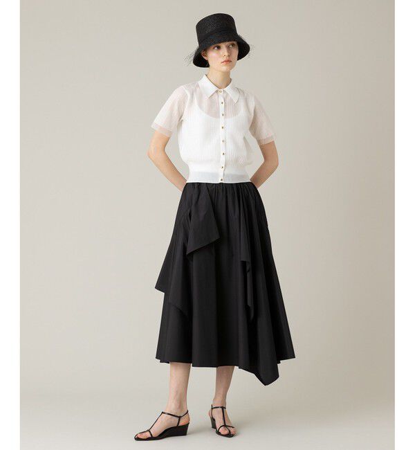 LOULOU WILLOUGHBY「【LOULOU WILLOUGHBY】イレギュラーラッフルスカート」|フレア|