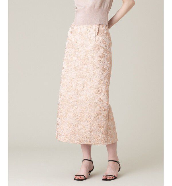 LOULOU WILLOUGHBY「【LOULOU WILLOUGHBY】ラメジャガードスカート」|タイト|