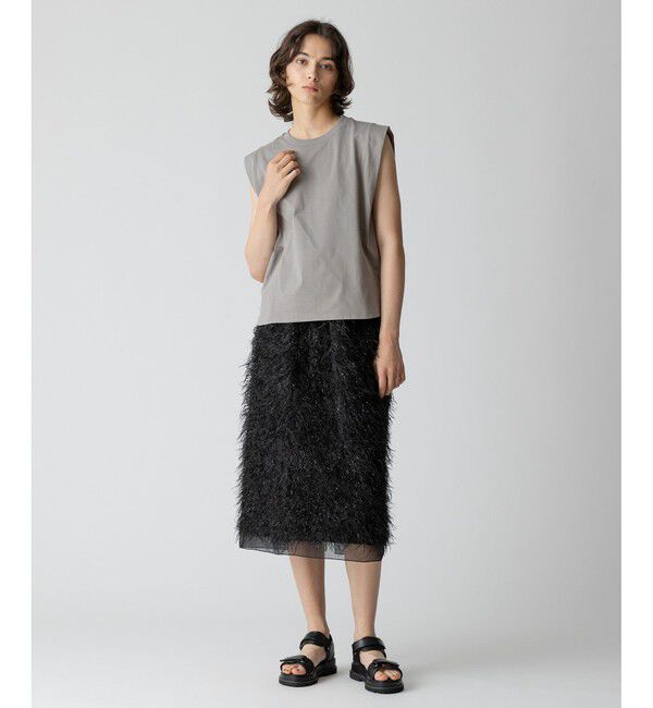 allureville「フェザージャガード Iラインスカート」|スカート|