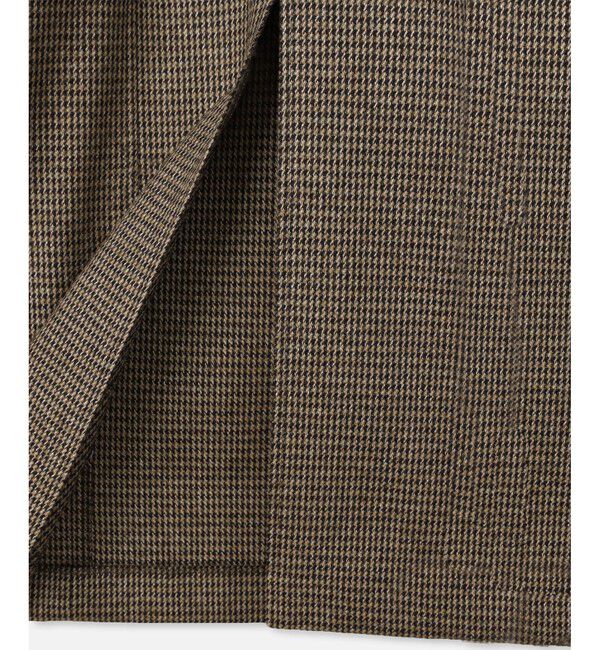 allureville「【セットアップ対応可能】ガンクラブチェックジップスカート」|タイト|