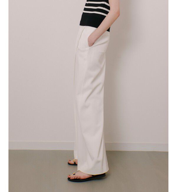 LOULOU WILLOUGHBY「【LOULOU WILLOUGHBY】タックステッチワイドパンツ」|その他|