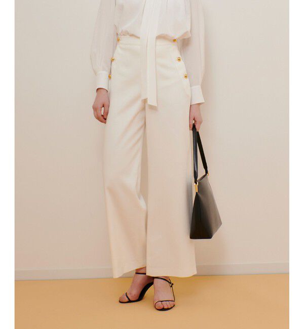 allureville「◇デニムライクマリンパンツ」|チノ|ホワイト