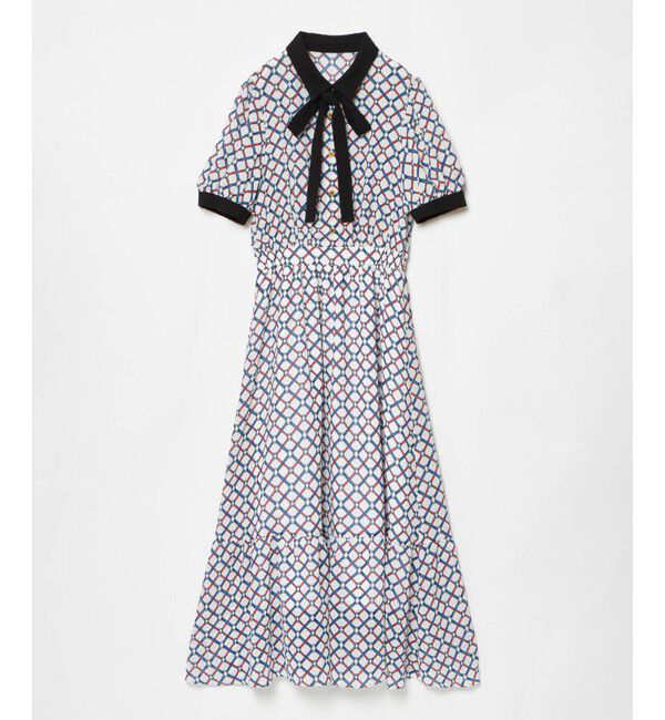 LOULOU WILLOUGHBY「【LOULOU WILLOUGHBY】ロープリングプリントワンピース」|ワンピース|