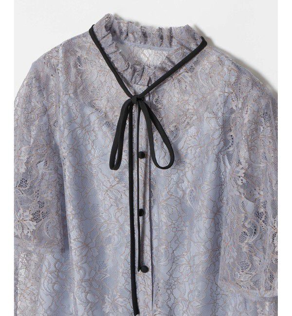 LOULOU WILLOUGHBY「【LOULOU WILLOUGHBY】レースリボンフレアスリーブブラウス」|シャツ・ブラウス|