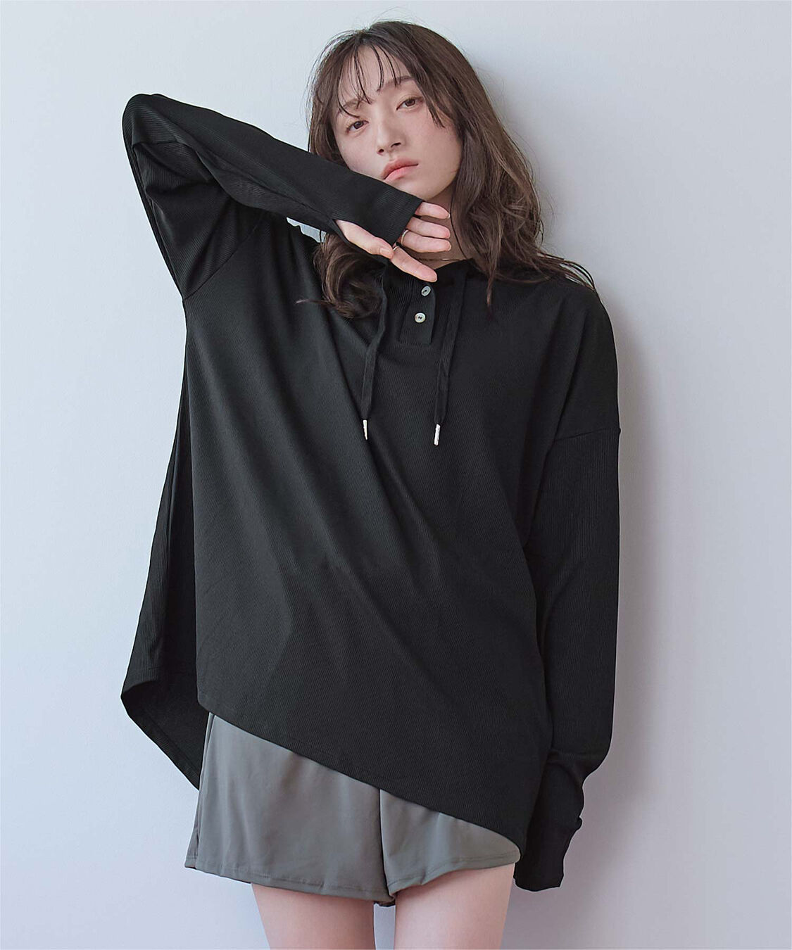 SEA DRESS「オーバーシルエットラッシュパーカープルオーバー」|ビキニトップス|