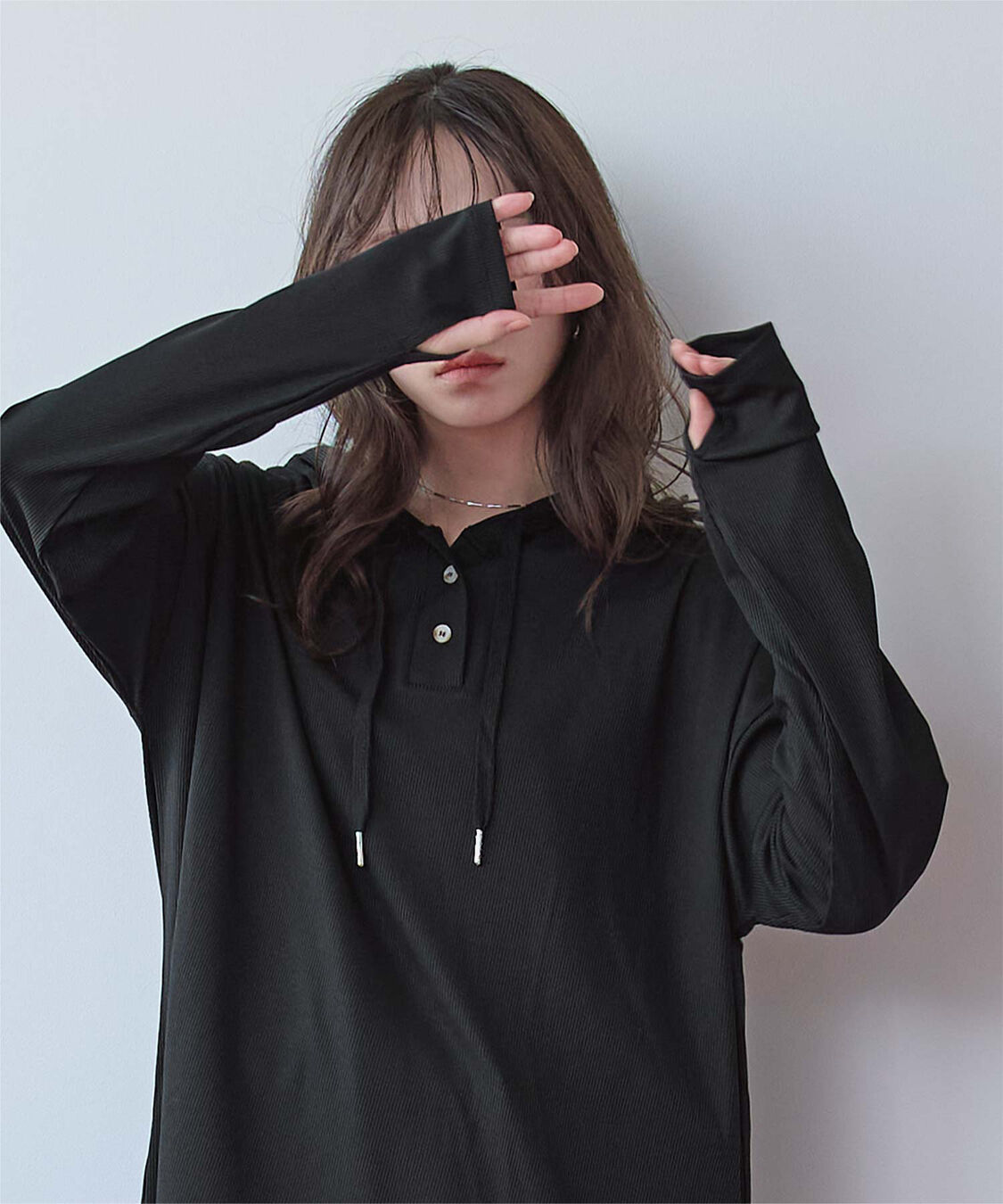 SEA DRESS「オーバーシルエットラッシュパーカープルオーバー」|ビキニトップス|