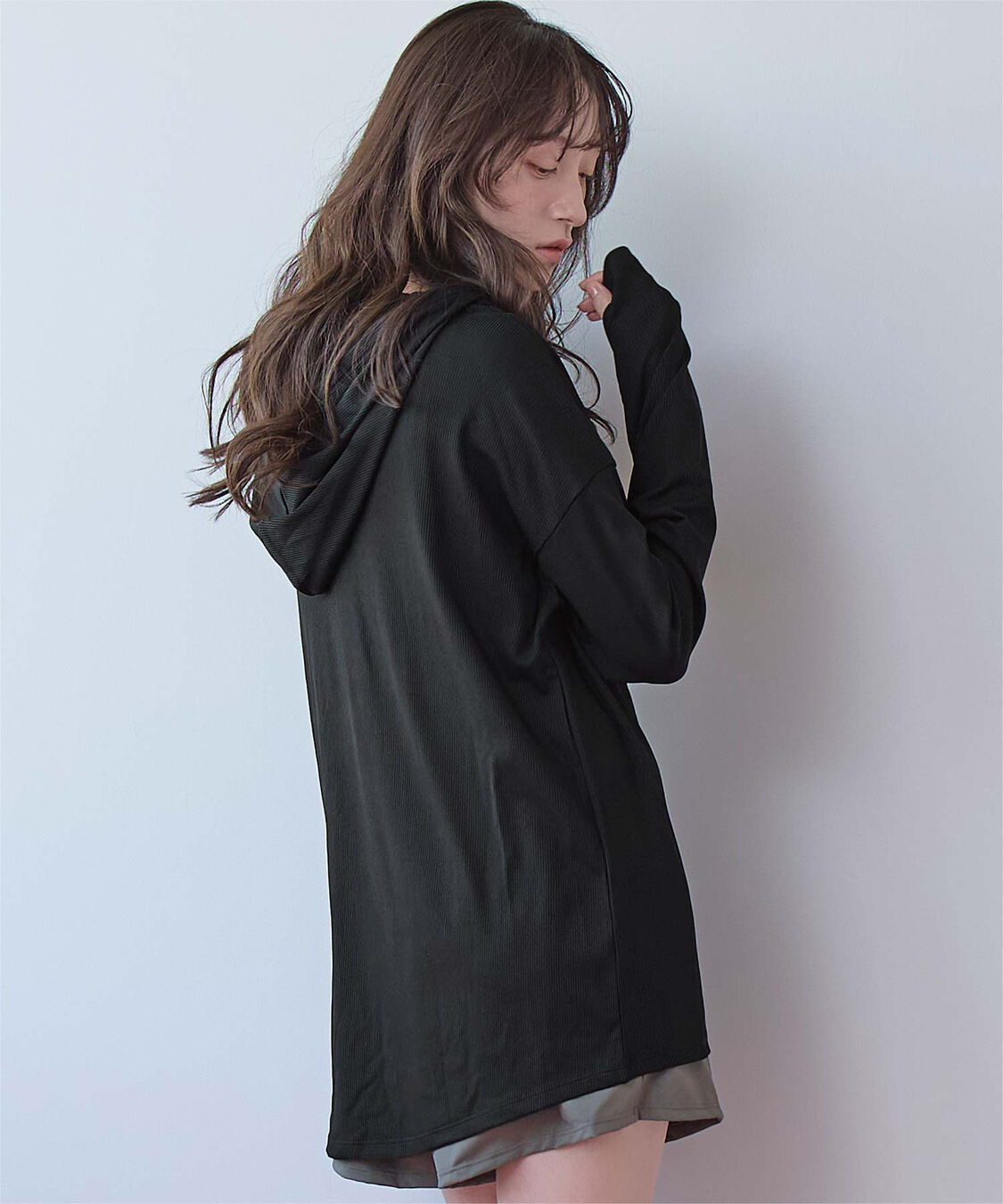 SEA DRESS「オーバーシルエットラッシュパーカープルオーバー」|ビキニトップス|