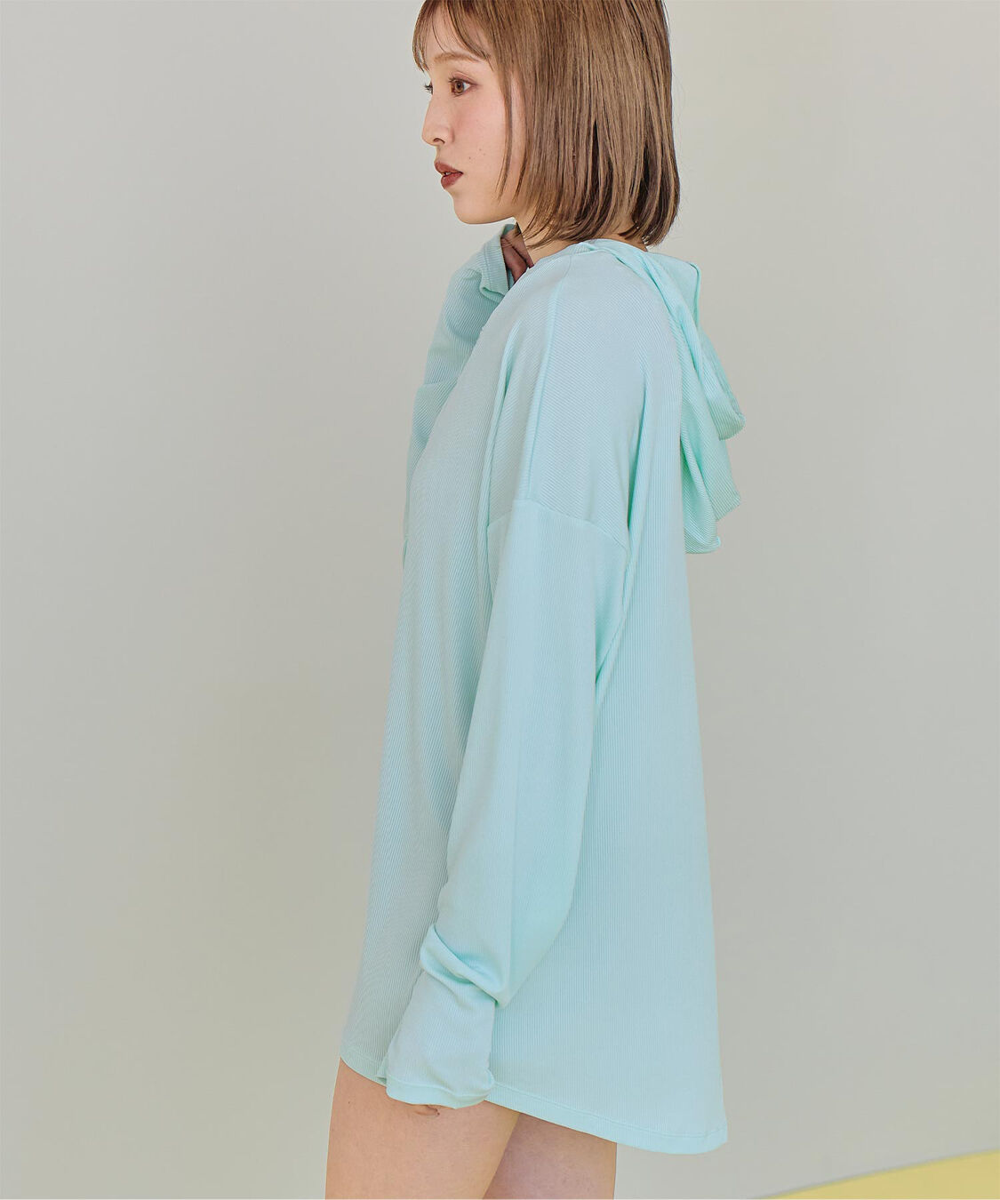 SEA DRESS「オーバーシルエットラッシュパーカープルオーバー」|ビキニトップス|