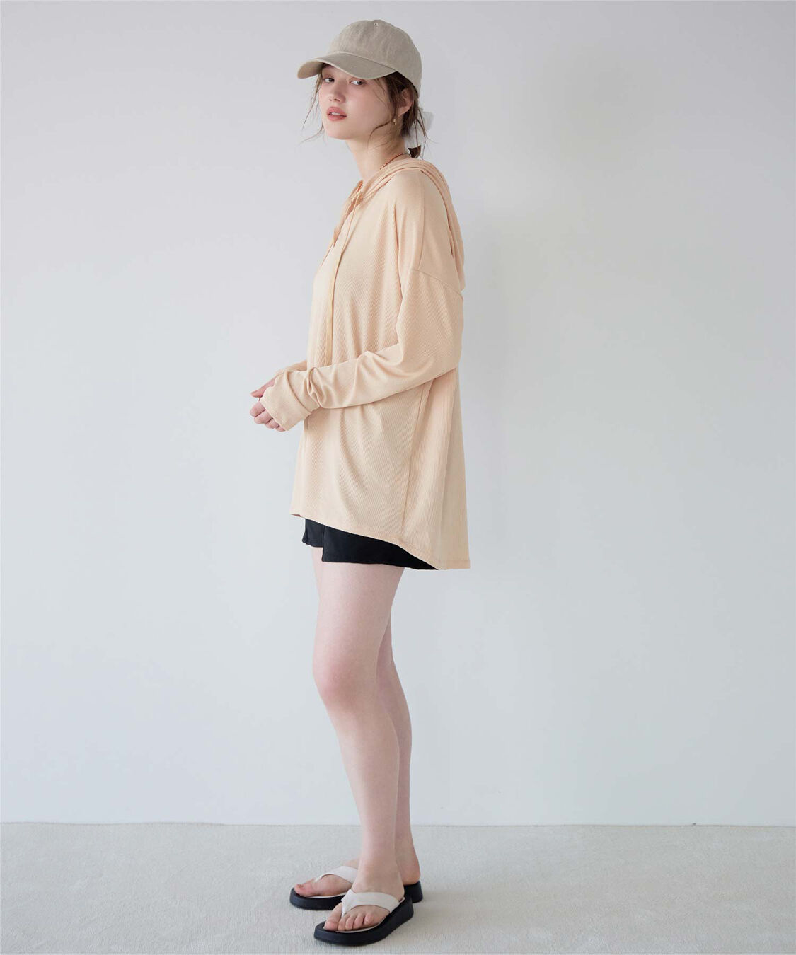 SEA DRESS「オーバーシルエットラッシュパーカープルオーバー」|ビキニトップス|