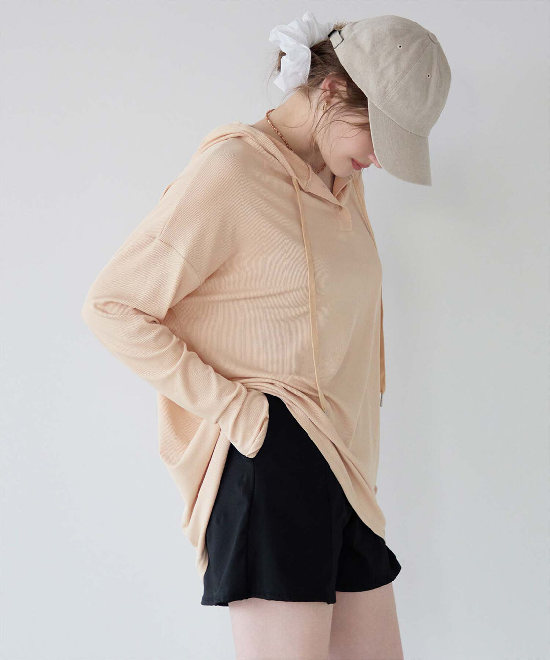 SEA DRESS「オーバーシルエットラッシュパーカープルオーバー」|ビキニトップス|