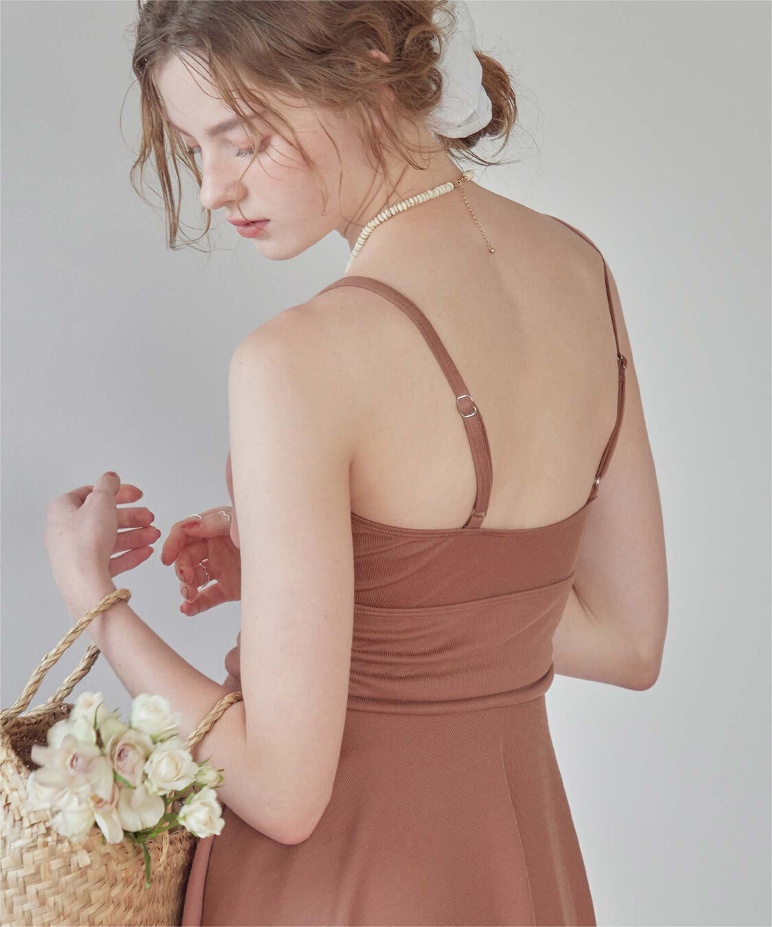 SEA DRESS「スカート付Vネックワンピース」|ビキニ|