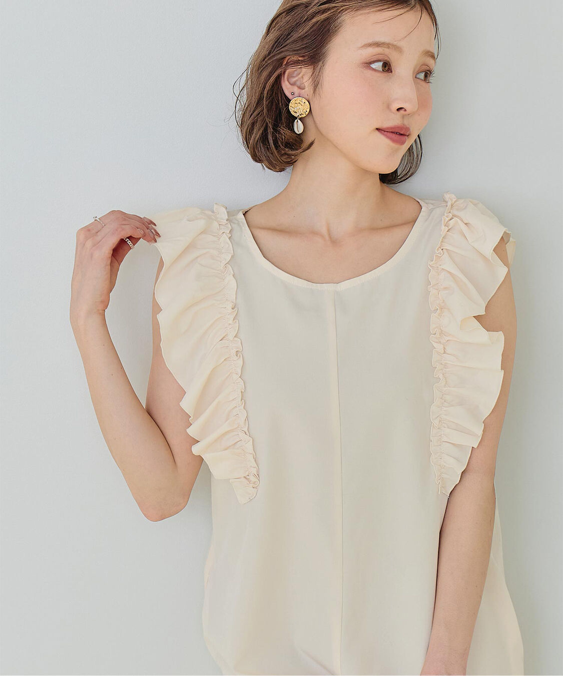 SEA DRESS「ショルダーフリルオールインワン/ワンピース水着」|コンビネゾン|