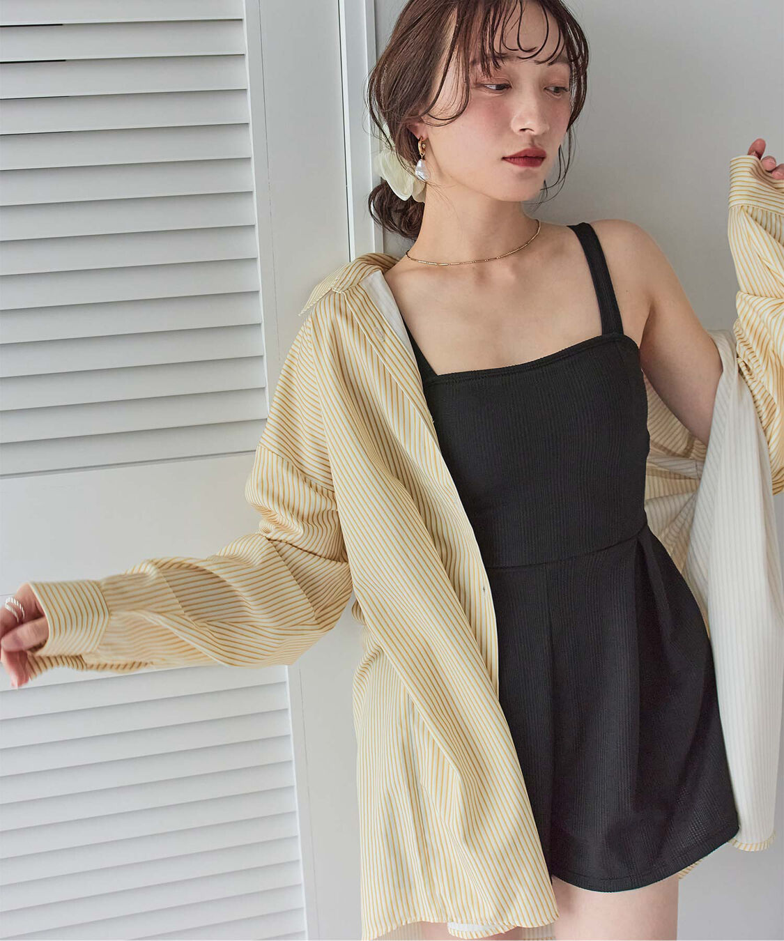 SEA DRESS「チェック素材ロンパース/ワンピース/セット水着」|コンビネゾン|