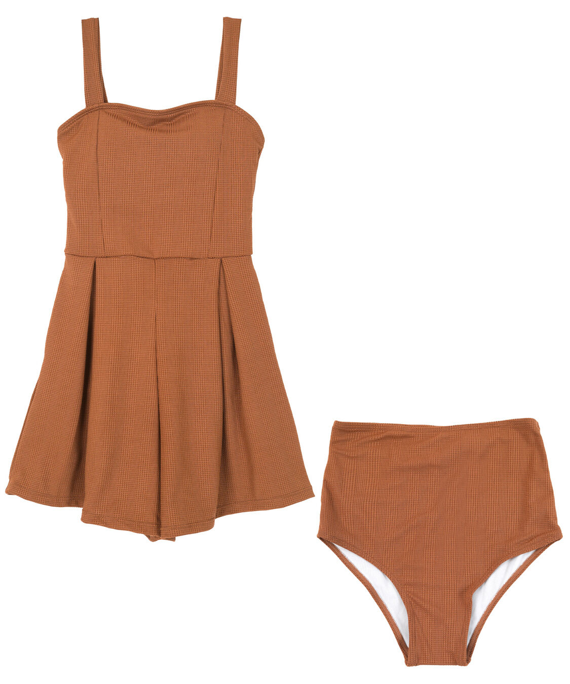 SEA DRESS「チェック素材ロンパース/ワンピース/セット水着」|コンビネゾン|